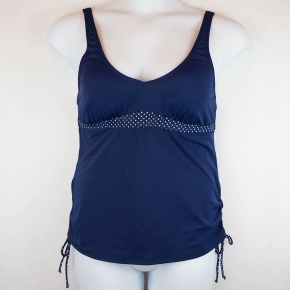 VENUS Tankini Swim Tank Navy Blue Adjustable Strap - Picture 1 of 8